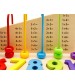 Liczydło edukacyjne - drewniane klocki + cyfry