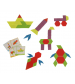 PUZZLE EDUKACYJNE DREWNIANE UKŁADANKA MONTESSORI  155 ELEMENTÓW