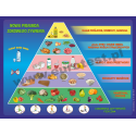 Nowa, magnetyczna piramida żywienia dla dzieci (80cm x 60cm)
