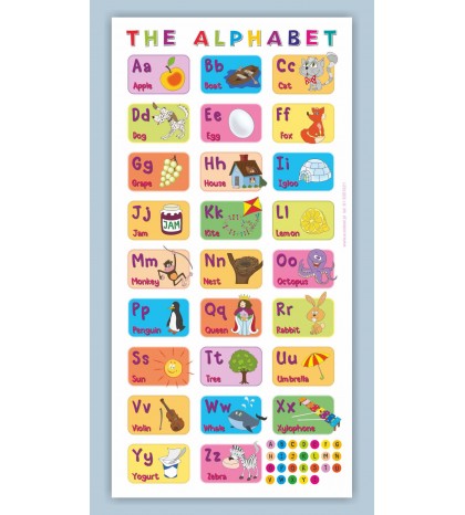 Angielski alfabet obrazkowy - mata edukacyjna