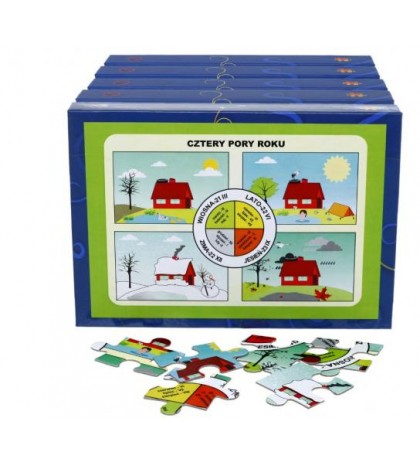 NIEDOSTĘPNE Puzzle edukacyjne "Las i ochrona środowiska" (5 pudełek w zestawie)